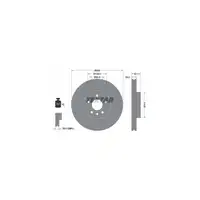 TEXTAR Bremsscheiben Satz f&uuml;r Ford Mondeo IV (BA7) ab 03.2007 vorne