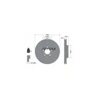 TEXTAR Bremsen Bremsscheiben + Bremsbel&auml;ge Set f&uuml;r VOLVO S60 S80 V70 XC70 vorne