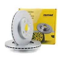 TEXTAR Bremsscheiben f&uuml;r Opel Corsa C 1.0 1.2 1.4 1.3/1.7DI/CDTI mit ABS vorne