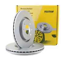 TEXTAR Bremsscheiben Citroen C2 C3 C4 C5 f&uuml;r Peugeot 206 207 208 301 307 vorne