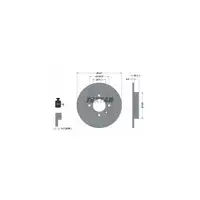 TEXTAR Bremsen Kit Bremsscheiben + epad CERAMIC Bel&auml;ge Citroen C2 C3 C4 hinten