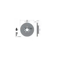 TEXTAR Bremsscheiben Satz f&uuml;r Fiat Croma Opel Signum Vectra C Saab 9-3 hinten