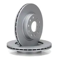 TEXTAR Bremsscheiben + epad CERAMIC Bremsbel&auml;ge + Wako AUDI SEAT SKODA VW vorne