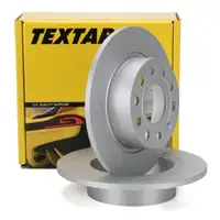 TEXTAR Bremsscheiben f&uuml;r AUDI A3 VW CADDY EOS GOLF 5 6 JETTA SCIROCCO hinten