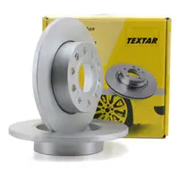 TEXTAR Bremsscheiben f&uuml;r Audi A3 VW Caddy Golf Plus V VI Jetta Touran hinten
