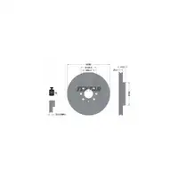 TEXTAR Bremsscheiben Satz f&uuml;r Opel Astra H 1.2-1.8 1.3CDTI 1.7CDTI 1.9CDTI vorne