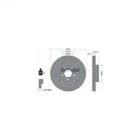 TEXTAR Bremsscheiben Satz f&uuml;r Audi A6 (4F C6) PR-1LG/1LD A8 (4E) vorne