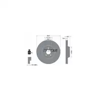 TEXTAR Bremsscheiben Satz f&uuml;r Audi A6 (4F C6) PR-1ZL/1LH vorne