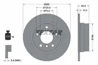 TEXTAR Bremsen Kit Bremsscheiben + Bremsbel&auml;ge + Wako f&uuml;r BMW 1er E81 E87 hinten