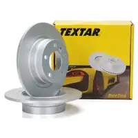 TEXTAR Bremsscheiben Satz f&uuml;r BMW 1er E81 E87 3er E90 E92 ohne M-Technik hinten