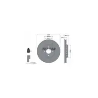TEXTAR Bremsscheiben f&uuml;r RENAULT CAPTUR CLIO KANGOO LAGUNA MEGANE SCENIC vorne