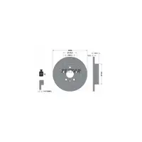 TEXTAR Bremsscheiben + Bel&auml;ge Set OPEL ASTRA J 15 Zoll MOKKA / MOKKA X hinten