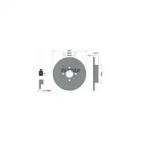 TEXTAR Bremsscheiben Satz Alfa Romeo 145 146 f&uuml;r Fiat Punto Lancia Delta Y vorne