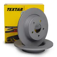 TEXTAR Bremsscheiben Satz f&uuml;r FORD GRAND C-MAX / C-MAX II KA+ KUGA II hinten