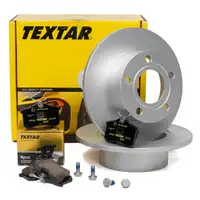 TEXTAR Bremsscheiben + epad CERAMIC Bel&auml;ge AUDI A6 SKODA SUPERB VW PASSAT hinten