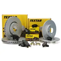 TEXTAR Bremsen Bremsscheiben + Bel&auml;ge f&uuml;r OPEL ASTRA H MERIVA A vorne + hinten