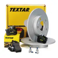 TEXTAR Bremsscheiben + Bel&auml;ge AUDI A1 A2 A3 SEAT SKODA VW GOLF 4 5 POLO hinten