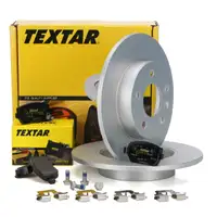 TEXTAR Bremsscheiben + Bel&auml;ge OPEL ASTRA G H CORSA C MERIVA A ZAFIRA A hinten