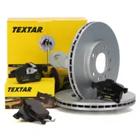 TEXTAR Bremsscheiben + Bel&auml;ge OPEL ASTRA G H CORSA C MERIVA A ZAFIRA A B vorne