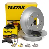 TEXTAR Bremsscheiben + Bremsbel&auml;ge MERCEDES A-KLASSE W169 B-KLASSE W245 hinten