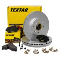 TEXTAR Bremsscheiben + Bel&auml;ge OPEL AGILA B SUZUKI SPLASH (EX) SWIFT III vorne
