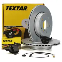 TEXTAR Bremsen Bremsscheiben + Bremsbel&auml;ge + Wako f&uuml;r BMW 5er E61 TOURING hinten