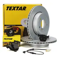 TEXTAR Bremsscheiben + Bremsbel&auml;ge + Wako BMW 5er E60 6er E63 E64 630i hinten