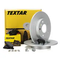 TEXTAR Bremsen Bremsscheiben + Bel&auml;ge f&uuml;r OPEL ASTRA H ZAFIRA A 5-Loch hinten