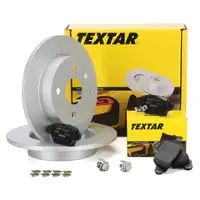 TEXTAR Bremsen Bremsscheiben + Bremsbel&auml;ge Set f&uuml;r OPEL ASTRA G 4-Loch hinten