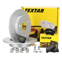 TEXTAR Bremsen Bremsscheiben + Bremsbel&auml;ge Set f&uuml;r OPEL ASTRA H 4-Loch hinten