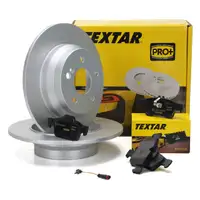 TEXTAR Bremsscheiben + Bel&auml;ge + Wako MERCEDES CLS C218 E-KLASSE W211 W212 hinten