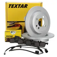 TEXTAR Bremsscheiben + Bel&auml;ge Wako MINI R50 R53 R52 ONE / COOPER / WORKS hinten