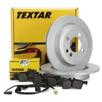TEXTAR Bremsscheiben + Bel&auml;ge Wako MINI R56 JOHN COOPER WORKS bis 08.2010 hinten