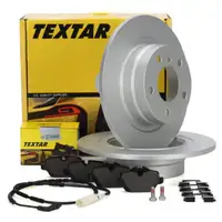 TEXTAR Bremsscheiben + Bremsbel&auml;ge + Wako BMW E81 E87 E90 E92 bis 02.2010 hinten