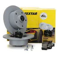 TEXTAR Bremsen Bremsscheiben + epad CERAMIC Bremsbel&auml;ge f&uuml;r Audi A4 8D B5 hinten