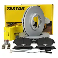 TEXTAR Bremsscheiben + Bel&auml;ge f&uuml;r FORD TOURNEO CUSTOM / TRANSIT CUSTOM vorne