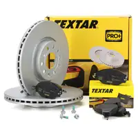 TEXTAR Bremsscheiben + Bel&auml;ge SKODA KAROQ VW ARTEON GOLF 7 PASSAT TIGUAN vorne