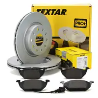 TEXTAR Bremsscheiben + Bremsbel&auml;ge + Wako AUDI A3 SEAT SKODA VW GOLF 5 6 vorne