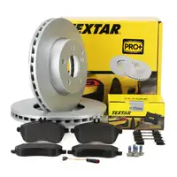 TEXTAR Bremsscheiben + Bremsbel&auml;ge + Wako MERCEDES W204 W212 A207 C207 vorne