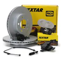 TEXTAR Bremsen Bremsscheiben + Bremsbel&auml;ge + Wako f&uuml;r BMW 3er E46 Z4 E85 vorne