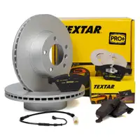 TEXTAR Bremsscheiben + Bel&auml;ge + Wako BMW 1er E81-88 3er E90-93 ab 03.2010 vorne
