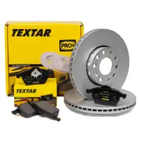 TEXTAR Bremsscheiben + Bremsbel&auml;ge f&uuml;r AUDI A4 (8D B5) VW PASSAT (3B2 3B5) vorne