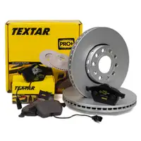 TEXTAR Bremsen Bremsscheiben + Bremsbel&auml;ge + Wako AUDI A4 (8D B5) PR-1LB vorne