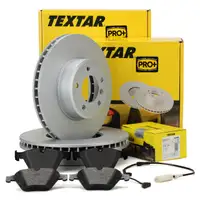 TEXTAR Bremsen Bremsscheiben + Bremsbel&auml;ge + Wako f&uuml;r BMW E60 E61 E63 E64 vorne
