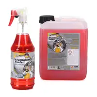 TUGA Aluminium-Teufel Plus Felgenreiniger Reinigung Alufelgen ROT 1x 1L + 1x 5L