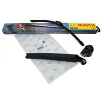 VAICO Wischerarm + Kappe + BOSCH Heckwischer SEAT ALTEA VW GOLF PLUS V POLO 9N