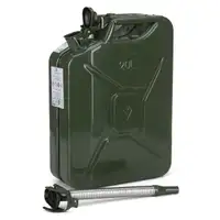 VALPRO Kanister Benzinkanister METALL 20 Liter + Einf&uuml;llstutzen Ausgie&szlig;er BENZIN