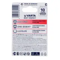 2x VARTA Batterie MAX TECH Alkaline C LR14 Baby 1,5 V