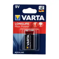 VARTA Batterie LONGLIFE MAX POWER Alkaline E-Block 6LR61 9V