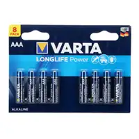 8x VARTA Batterie LONGLIFE POWER Alkaline AAA LR03 Micro 1,5V